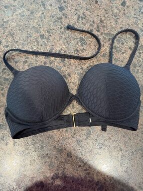 Victoria's Secret Black Padded Bikini Top